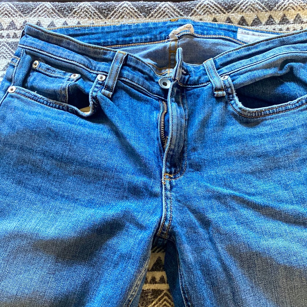 Rag and Bone Dre low rise ankle slim boyfriend